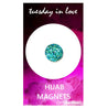 Aqua Jewel Hijab Magnets - Tuesday in Love
