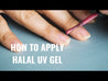 how to apply halal uv gel polish tuesday in love