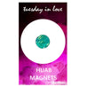 Aqua Sparkle Hijab Magnets - Tuesday in Love